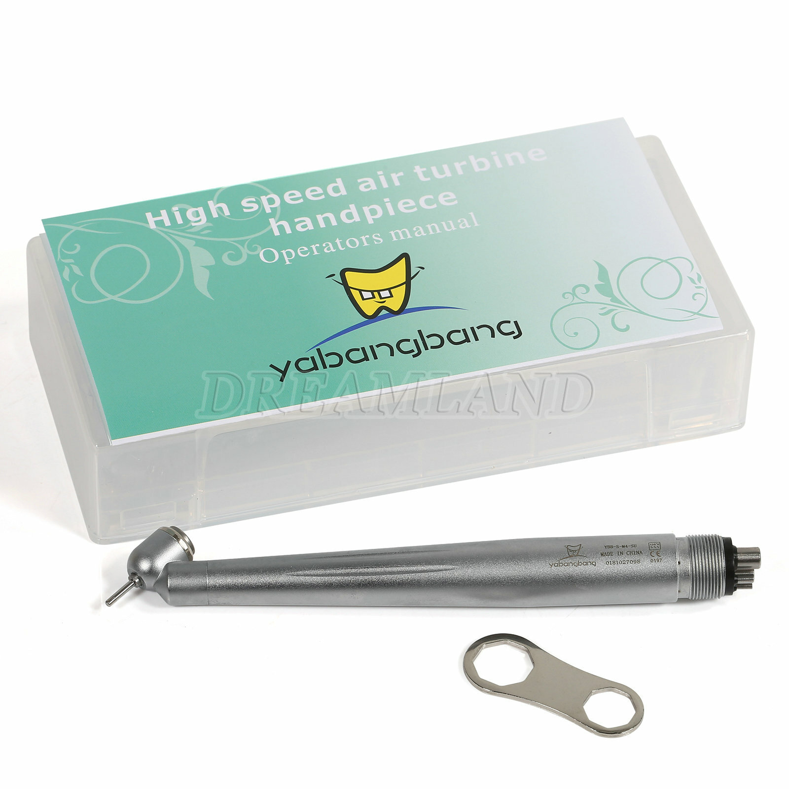Dental 45 Degree Angle High Speed Surgical Handpiece Push Button 4-Hole Connect